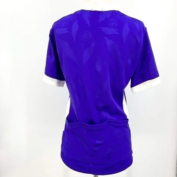 🎉Pearl Izumi Purple & White Bike Shirt w/ Pockets - Picture 3 of 7